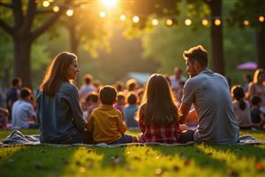outdoor concert family
